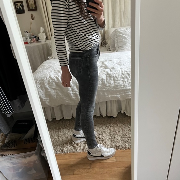 LE ONE FRAME SKINNY CROP- BLACK WHISKERED SIZE 1 - Picture 4 of 6